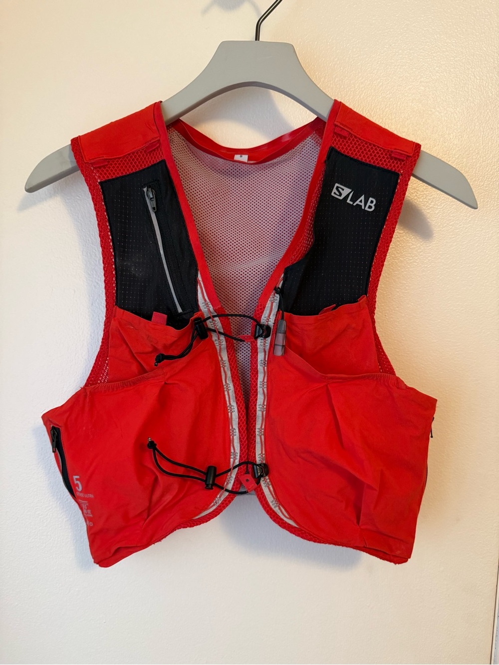 S/LAB Salomon Red Trail Running or Marathon Vest with pockets